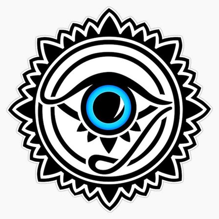 Araba leptop Duvar İçin Nazar Sticker  etiket 16Cm ve 6CM 2 Adet md6