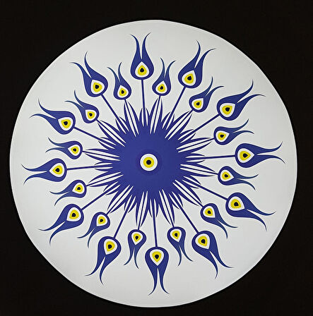 Araba leptop Duvar İçin Nazar Sticker  etiket 16Cm ve 6CM 2 Adet md8