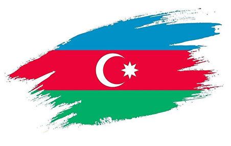 Azerbaycan Bayrağı Sticker Araba oto etiket 18Cm