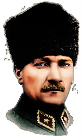 Atatürk Araba Sticker Yapıştırması 18cm ve 7Cm 2 Adet md2