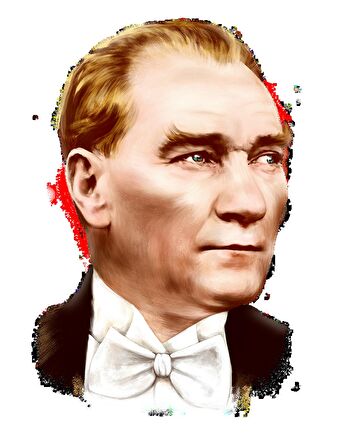 Atatürk Araba Sticker Yapıştırması 18cm ve 7Cm 2 Adet md4