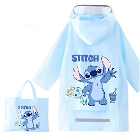 Petityu Stitch Su Geçirmez Şirin Yağmurluk