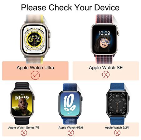 Apple Watch Ultra 49mm Kılıf Kasa Koruyucu Taşlı 360 Tam Koruma Kapak Gard