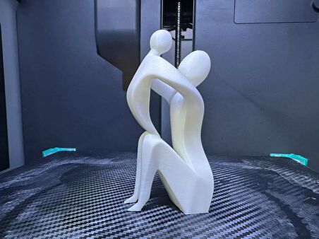 Anne Çocuk Heykeli Beyaz Renk Fiğür