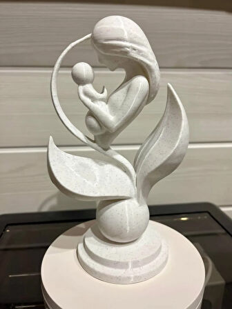 Anne ve Bebeği MErmer Desen Dekoratif Obje Dekoratif ürün