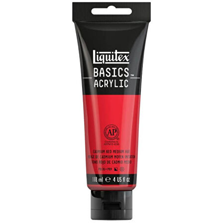Liquitex Basics Acrylic 118ml Akrilik Boya Cadmium Red Medium Hue 151