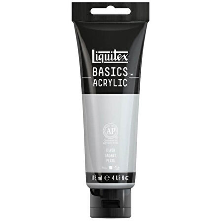 Liquitex Basics Acrylic 118ml Akrilik Boya Silver 52