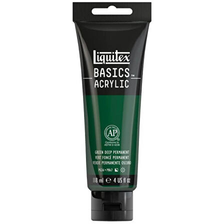 Liquitex Basics Acrylic 118ml Akrilik Boya Green Deep Permanent 350