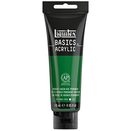 Liquitex Basics Acrylic 118ml Akrilik Boya Hooker’s Green Hue Permanent 224