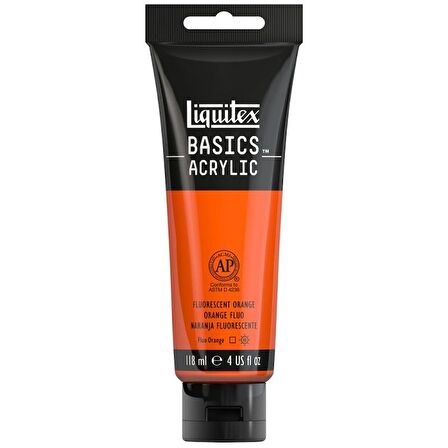 Liquitex Basics Acrylic 118ml Akrilik Boya Fluorescent Orange 982