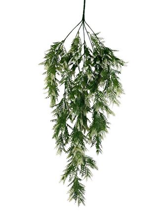 Yapay Çiçek Sarkan Çiçek Yeşil Beyaz Fern725 Yapay Sarmaşık  70*30cm UV Katkılı Güneşe Dayanıklı