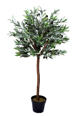 Yapay Zeytin Ağacı 120cm Tek Gövdeli Doğal Gerçek Görünümlü Yapay Ağaç