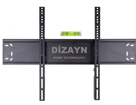 Dizayn Truva 55'' - 65'' - 140 - 165 Ekran Sabit Tv Askı Aparatı - Vida Seti - Su Terazisi Hediye