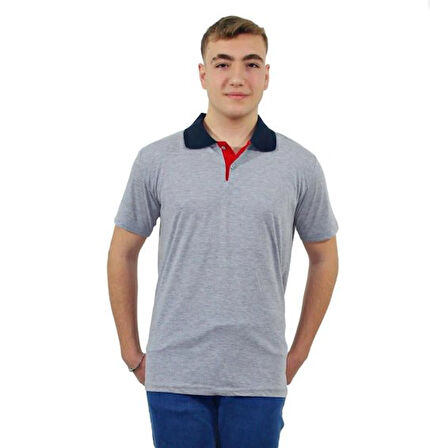 POLO YAKA TİŞÖRT GRİ X SMALL