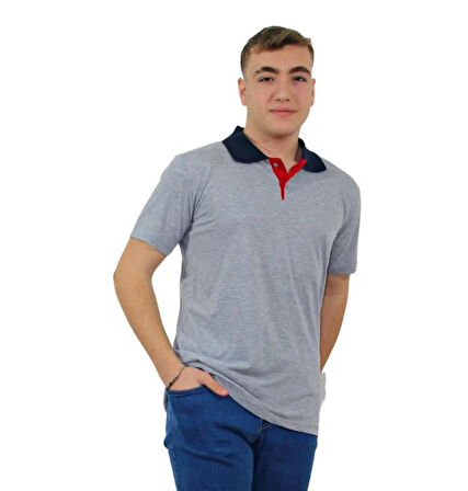 POLO YAKA TİŞÖRT GRİ X SMALL