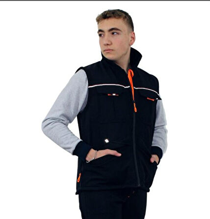 SOFTSHELL PLUS YELEK SİYAH 3XL