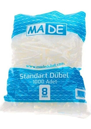 MADE-KALİBRE DÜBELİ 8MM MAVİ 500 LÜ