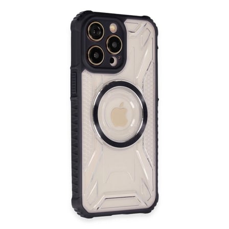 Apple İphone 13 Pro Max Kılıf Prag Magneticsafe Kapak - Siyah