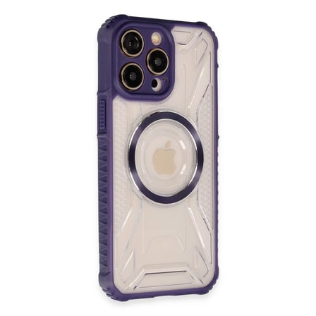 Apple İphone 14 Pro Kılıf Prag Magneticsafe Kapak - Derin Mor