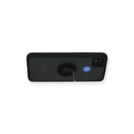 Xiaomi Redmi 9c Kılıf Montreal Yüzüklü Silikon Kapak - Siyah
