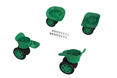 Keo-Plus ABS Valiz Tekerleği Çift Teker Yeşil Renk