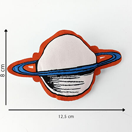 Woodycord İçi Elyaf Dolgulu Gezegen Rozet Broş - Okul Çantası , Kıyafet , Şapka Aksesuarı