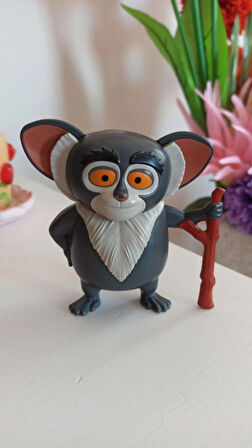 vintage madagaskar lemur original figür oyuncak & 10 cm