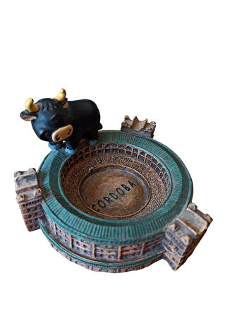 vintage cordoba boğa güreşi arena polyester biblo & 10 x7 cm