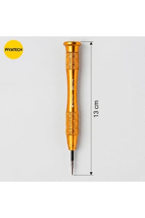 8877A 0.8x25mm Hassas Cep Telefonu Ve Elektronik Tamir Tornavidası Alüminyum Saplı 13 Cm