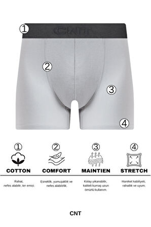 Erkek 10 Adet Rastgele Sürpriz Düz Renk Pamuklu Boxer - Özel Gizemli Paketinde Sürpriz Boxer