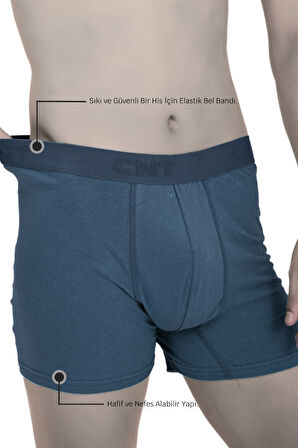 Erkek Boxer Likralı 6'lı Premium Paket
