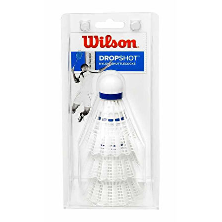 Wilson Dropshot 3'lü Beyaz Badminton Topu WRT6048WH