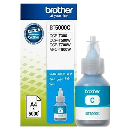 Bt5000C Cyan Mavi 5.000 Sayfa Şişe Mürekkep Dcp-T300-310-500-510-700-710 Mfc-T800-810