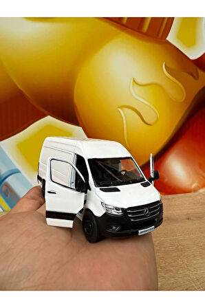 Mercedes-Benz Sprinter Araba Mercedes Diecast Yük Taşıma Arabası Minibüs 12CM Beyaz