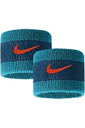 Nike Swoosh Wristbands 2li Havlu El Bilekliği Turkuaz - Gri N.000.1565.446.OS