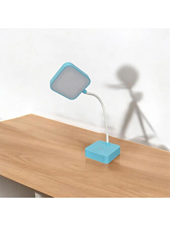 Gold silver GS-730 Şarjlı Masa Lambası Dokunmatik Tuşlu Ilık Beyaz ve Sarı Işık 20 LED