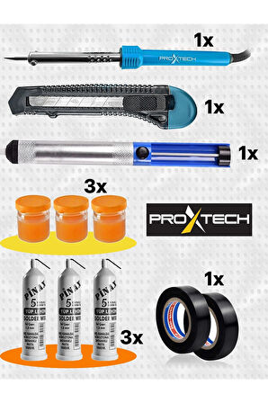 Full Set Lehim Makinesi - Kalem Havya -leyim Tel -pasta Full Set-fırsat Paket
