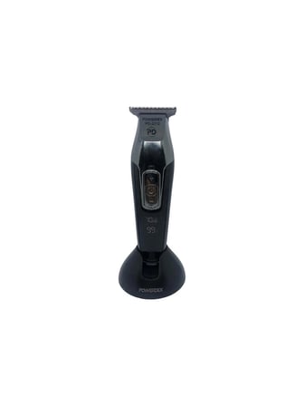 Powerdex Professional PD-2212 Gümüş Renkli Kablosuz Saç Sakal Tıraş Makinesi Islak & Kuru Kullanım Digital Göstergeli 