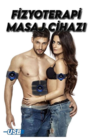 Fizyoterapi Masaj Aleti EMS Tens Kas Uyarıcı Geliştirici 4lü Set