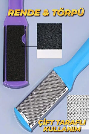 Çift Taraflı Ayak Topuk Törpüsü Rende ve Törpü Islak Kuru Kullanım XL69