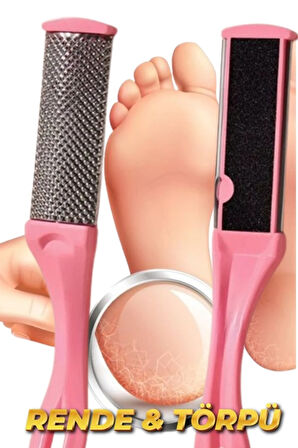 Pembe Kırılmaz Çift Taraflı Ayak Törpüsü Pürüzsüz ve Sağlıklı Ayaklar İçin XL92