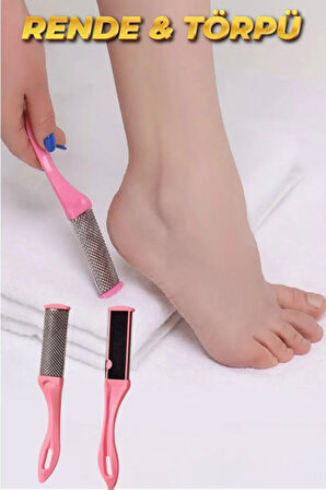 Pembe Kırılmaz Çift Taraflı Ayak Törpüsü Pürüzsüz ve Sağlıklı Ayaklar İçin XL92