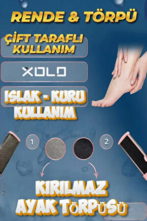Somon Kırılmaz Çift Taraflı Ayak Törpüsü Pürüzsüz ve Sağlıklı Ayaklar İçin XL92
