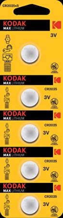 KODAK CR2025 LITYUM PARA PIL 5 Lİ