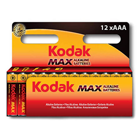 Kodak Max Alkaline Kalem Pil AAA 12’li