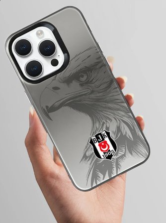x Dekomus Lisanslı Beşiktaş Iphone 16 Promax Kartal Logo Telefon Kılıfı "Dekomus Cep Defteri Hediyeli"