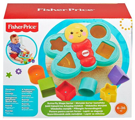 Fisher Price Şekil Eşleştirme Arkadaşı Kelebek 6 Bloklu CDC22