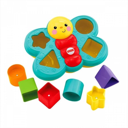 Fisher Price Şekil Eşleştirme Arkadaşı Kelebek - Eğitici Bebek Oyuncağı (6+ Ay)