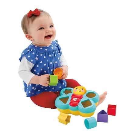 Fisher Price Şekil Eşleştirme Arkadaşı Kelebek - Eğitici Bebek Oyuncağı (6+ Ay)
