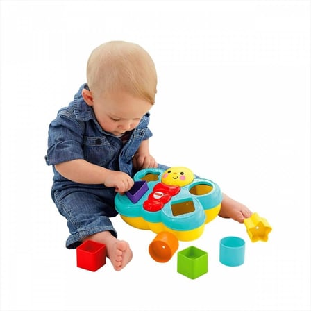 Fisher Price Şekil Eşleştirme Arkadaşı Kelebek - Eğitici Bebek Oyuncağı (6+ Ay)